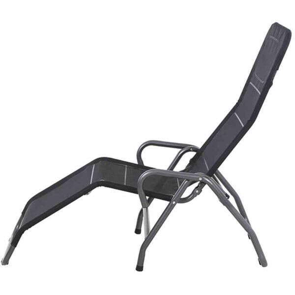 SIENA GARDEN Bito Kippliege anthrazit / schwarz